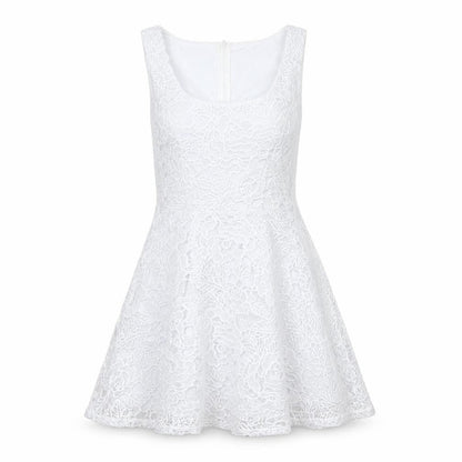 City Studio Women's White A-Line Lace Dress Size S