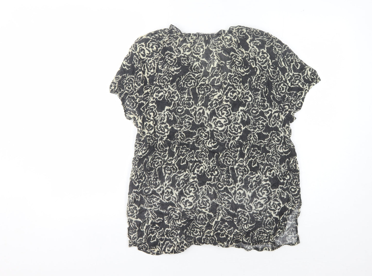 Womens UK Size 8 Jigsaw Black Basic Blouse