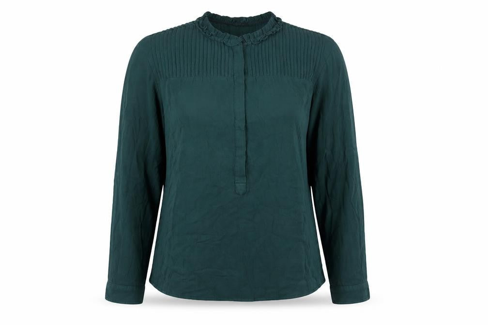 Womens UK Size 10 Esprit Green Basic Blouse