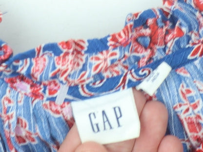 GAP Women Multicoloured XL Floral Blouse Sleeveless