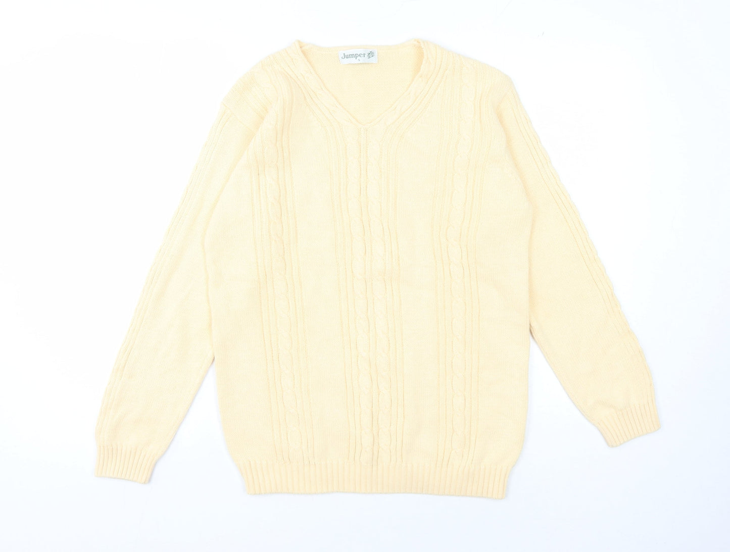 Womens UK Size S Jumper Ivory Pullover Jumper
