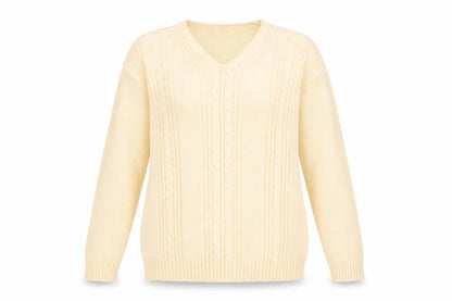 Womens UK Size S Jumper Ivory Pullover Jumper