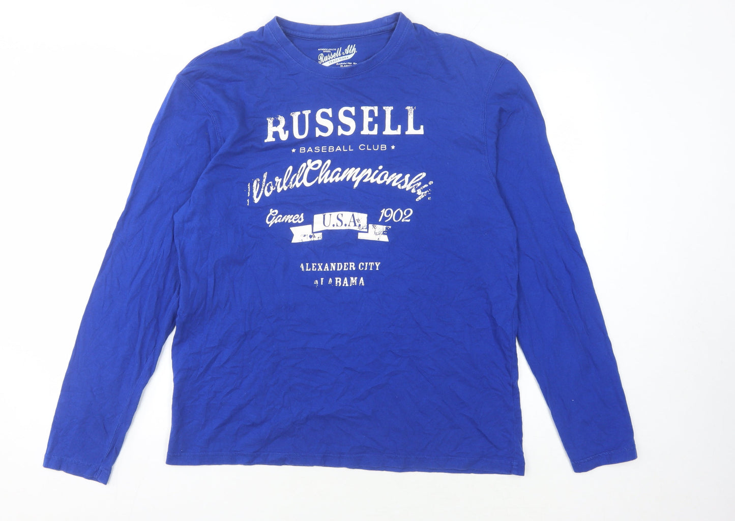 Russell Athletic Men's Blue XL Long Sleeve T-Shirt