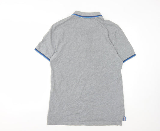 Original Penguin Men's Grey Polo T-Shirt Slim Fit Size L