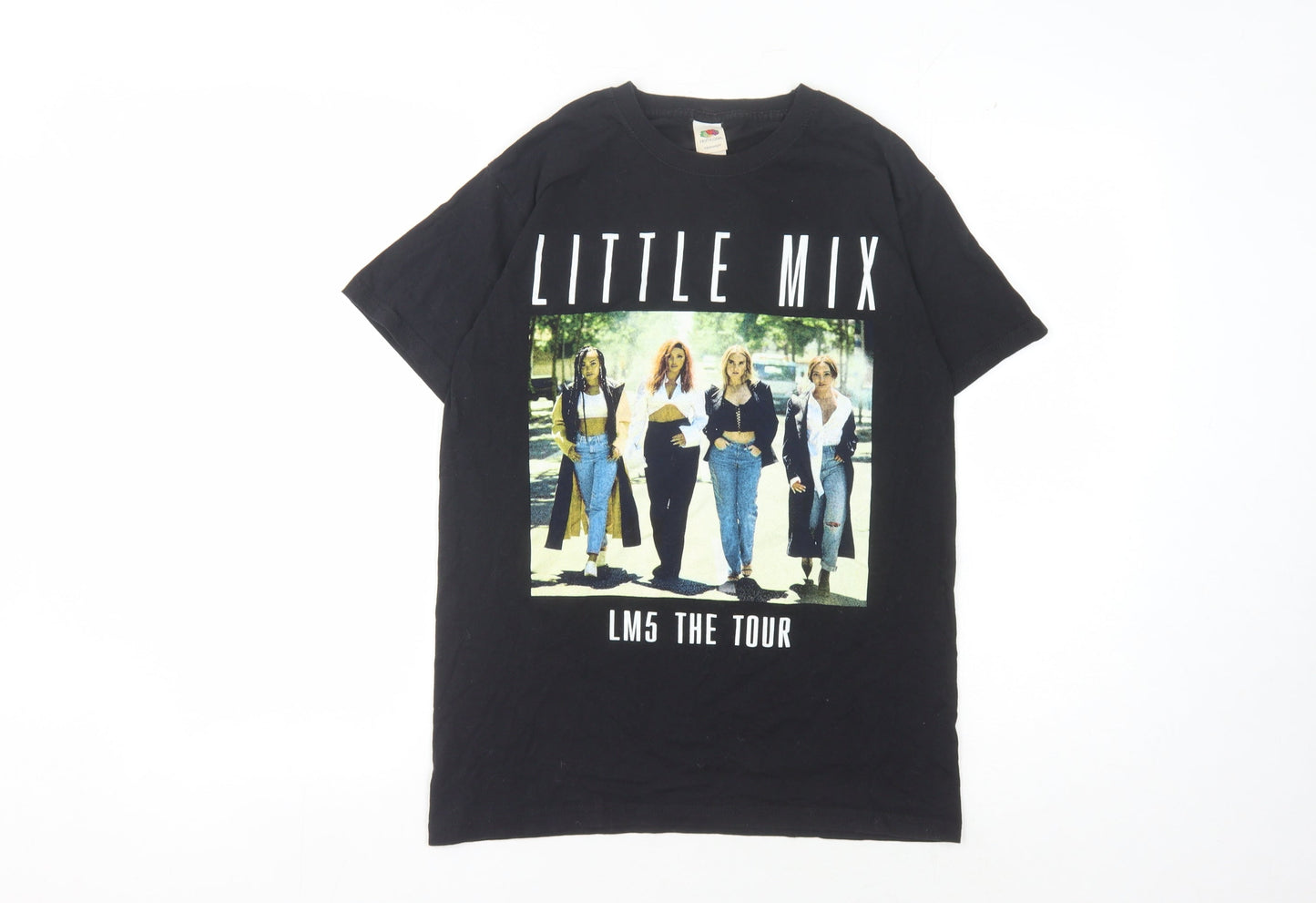 Unisex Adults UK Size S Fruit of the Loom Black Basic T-Shirt
