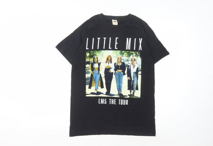 Unisex Adults UK Size S Fruit of the Loom Black Basic T-Shirt
