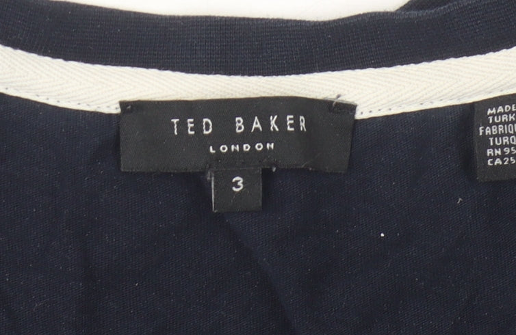 Ted Baker Men's Blue Cotton Crew Neck T-Shirt M