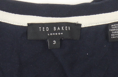 Ted Baker Men's Blue Cotton Crew Neck T-Shirt M