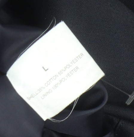 Mens UK Size L Harry Brown Navy Overcoat