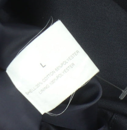 Mens UK Size L Harry Brown Navy Overcoat