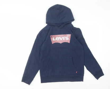Levi's Boys Blue Pullover Hoodie - 16 Years, Graphic Logo