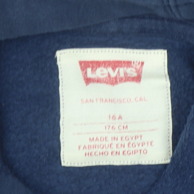 Levi's Boys Blue Pullover Hoodie - 16 Years, Graphic Logo