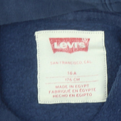 Levi's Boys Blue Pullover Hoodie - 16 Years, Graphic Logo