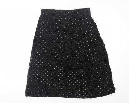 Whistles Polka Dot Women's Skirt in Black, Size S