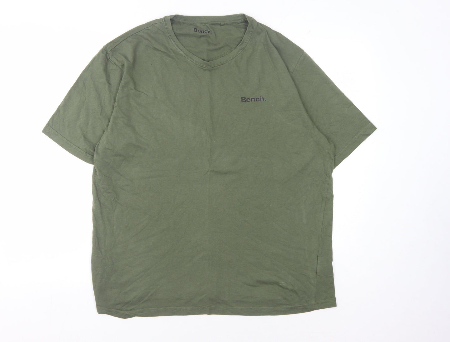 Mens UK Size 2XL Bench Green  T-Shirt