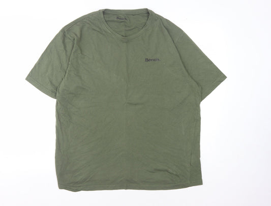 Mens UK Size 2XL Bench Green  T-Shirt