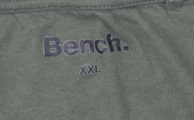 Mens UK Size 2XL Bench Green  T-Shirt