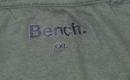 Mens UK Size 2XL Bench Green  T-Shirt