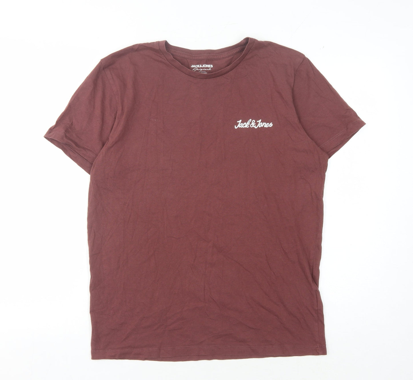 Mens UK Size M JACK & JONES Brown  T-Shirt