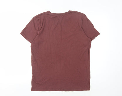 Mens UK Size M JACK & JONES Brown  T-Shirt