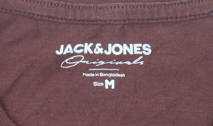 Mens UK Size M JACK & JONES Brown  T-Shirt