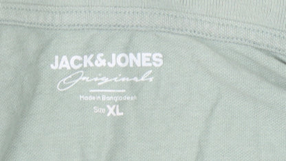 Jack & Jones Men's Green XL Polo Shirt
