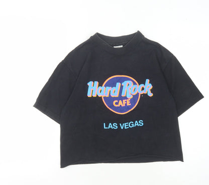 Unisex Adults UK Size M Hard Rock Cafe Black Basic T-Shirt