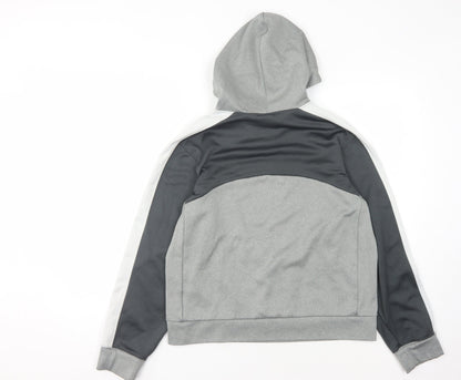 Nike Unisex Grey Pullover Hoodie - Small