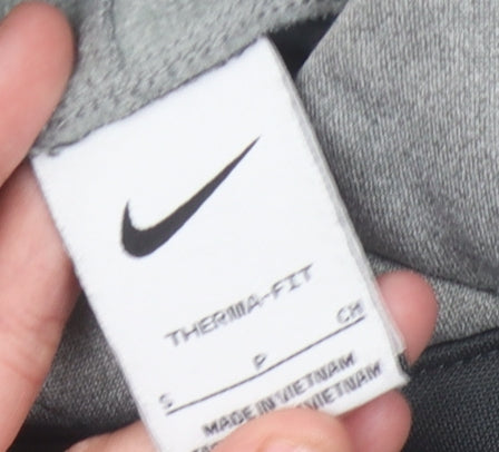Nike Unisex Grey Pullover Hoodie - Small