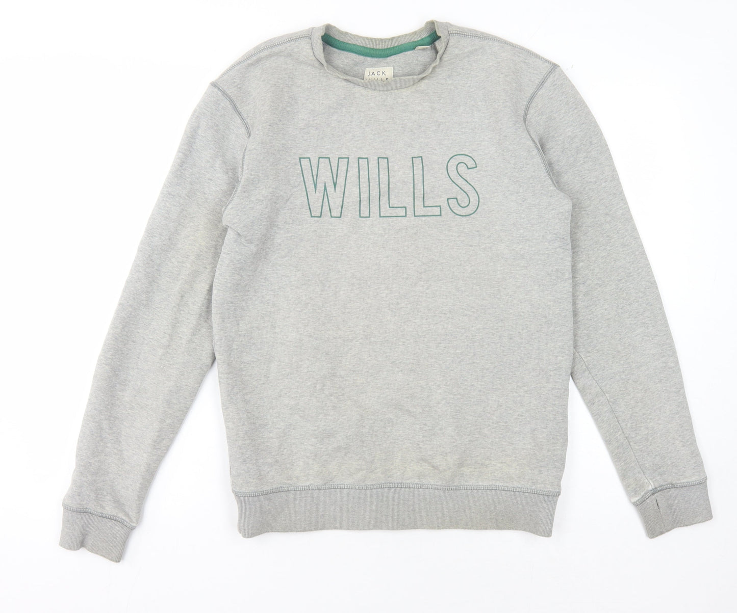 Mens UK Size XS Jack Wills Grey Pullover Sweatshirt