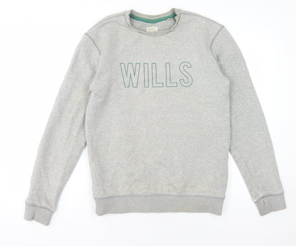 Mens UK Size XS Jack Wills Grey Pullover Sweatshirt