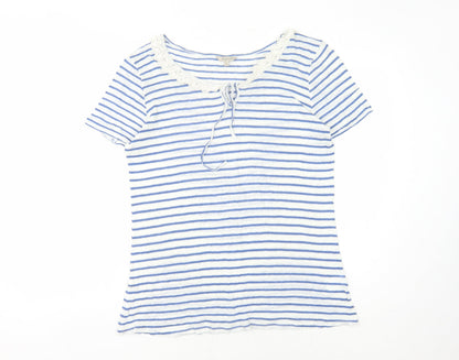 Womens UK Size XL KEW Blue Basic T-Shirt