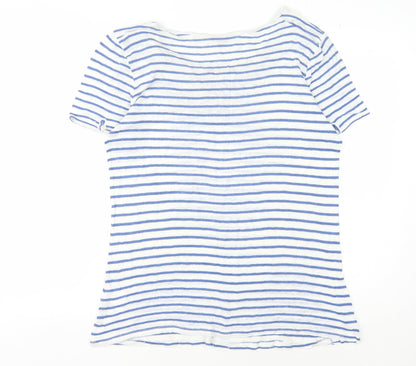 Womens UK Size XL KEW Blue Basic T-Shirt