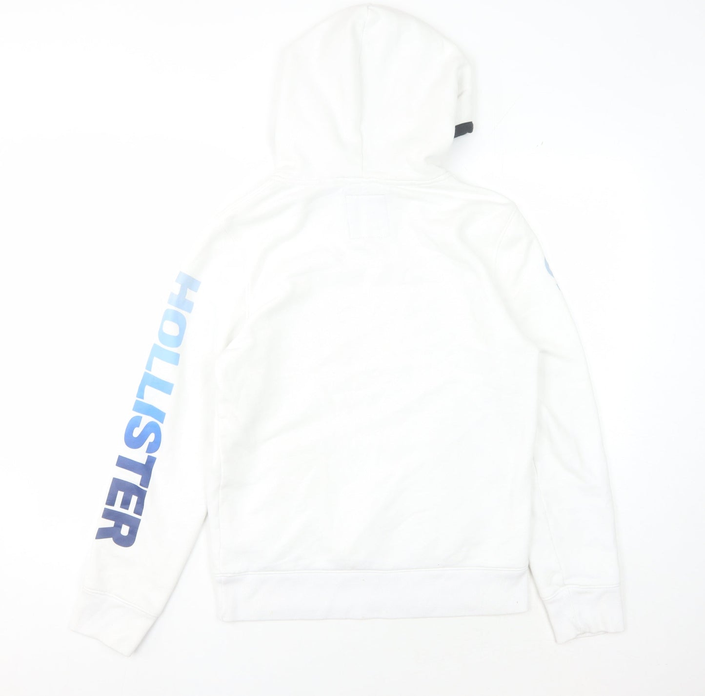 Mens UK Size XS Hollister White Pullover Hoodie