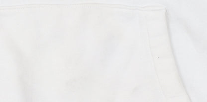 Mens UK Size XS Hollister White Pullover Hoodie