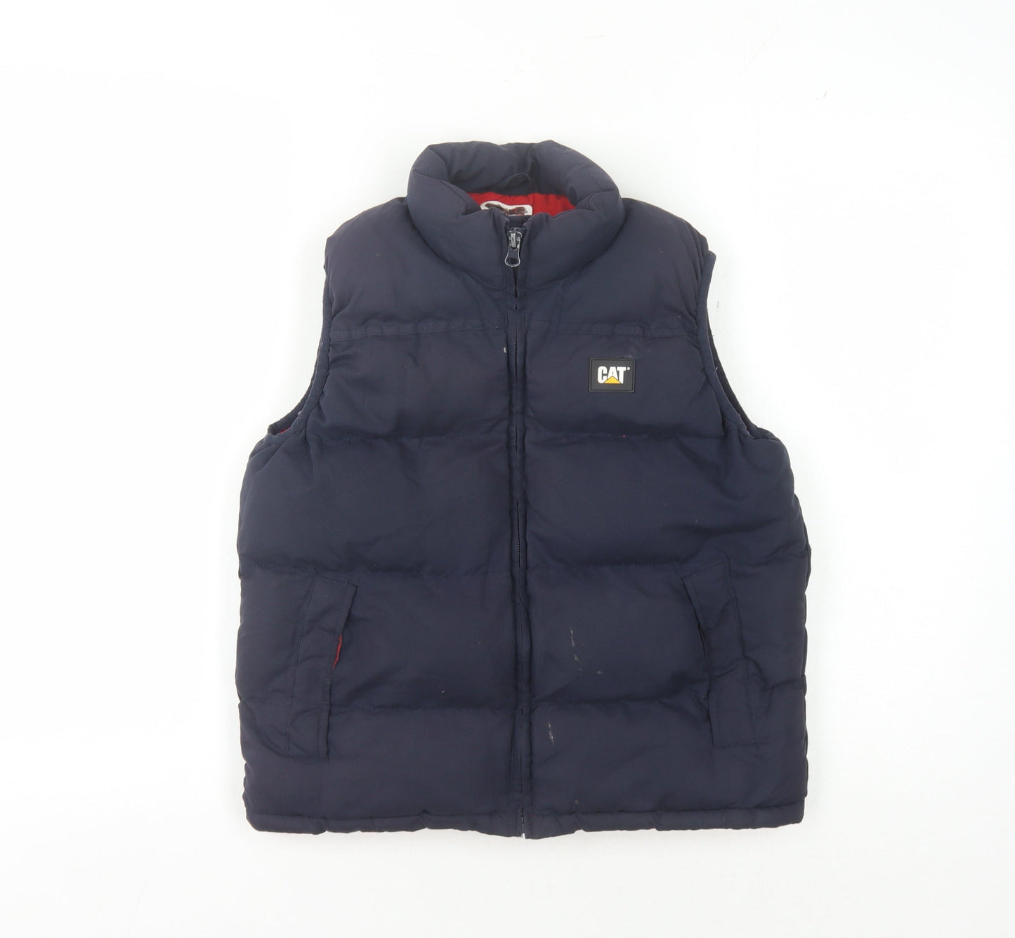 CAT Boys Blue Puffer Jacket Size 8 Years