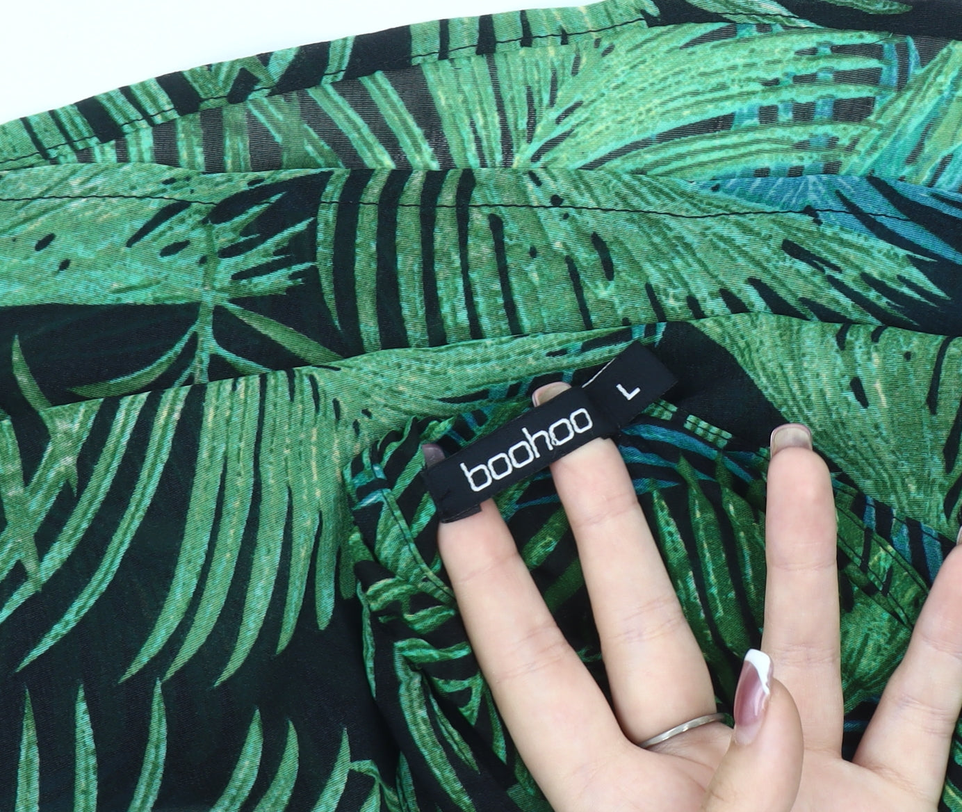 Boohoo Women's Sleeveless Blouse Halter Neck L