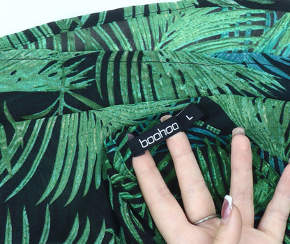 Boohoo Women's Sleeveless Blouse Halter Neck L