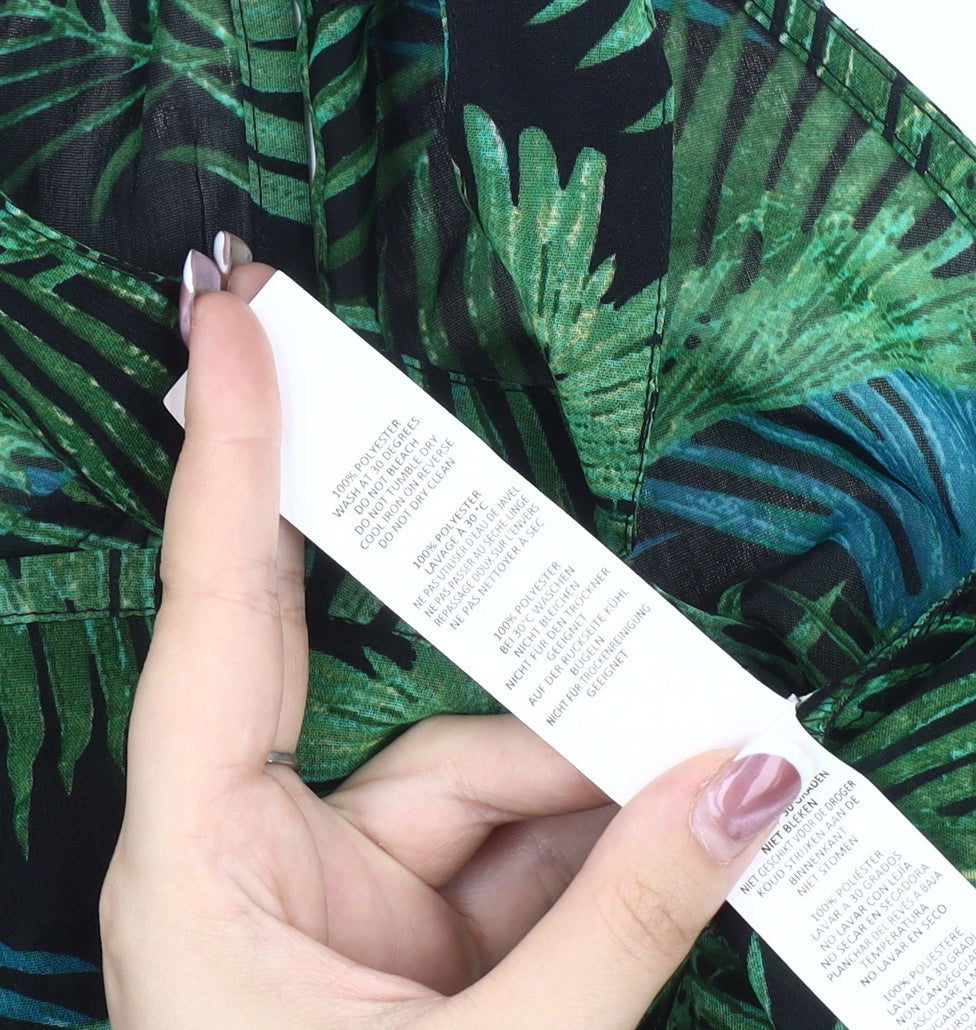 Boohoo Women's Sleeveless Blouse Halter Neck L