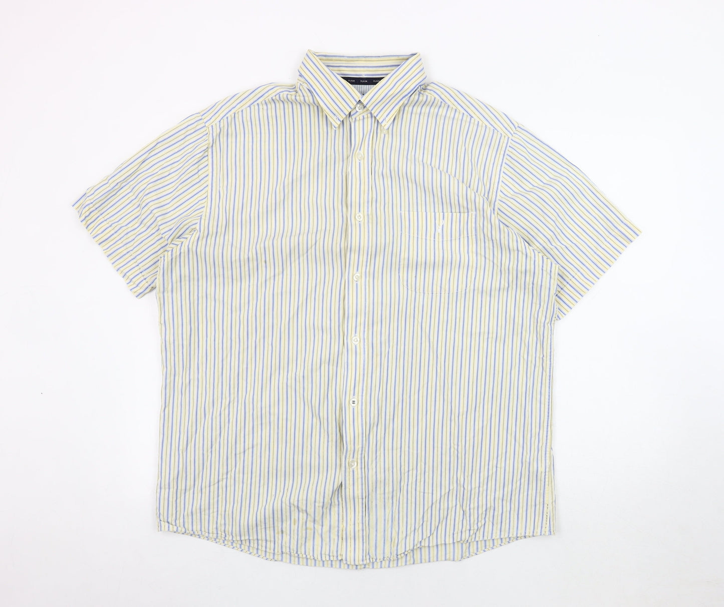 Maine New England Men's Multicolour Striped Shirt L