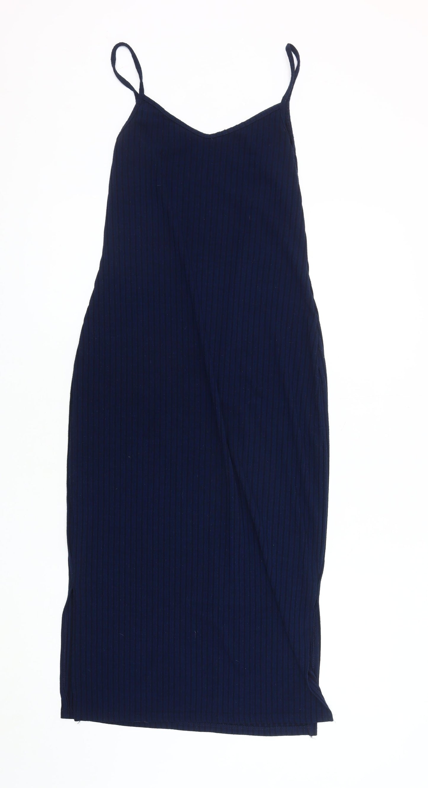 Apricot Women's Navy Blue Slip Dress Size 10 Sleeveless