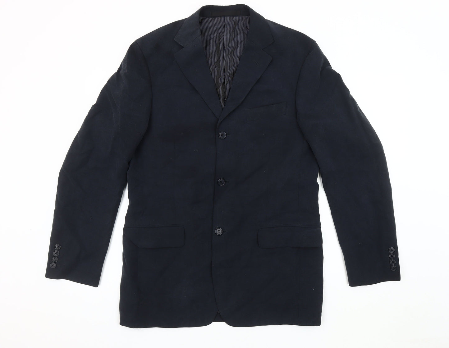 Mens UK Size 38 Marks and Spencer Regular Blue Suit Jacket