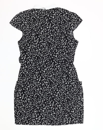 Blue Vanilla Women's Black Collared Dress Size 16