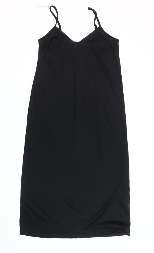 New Look Women's Black Slip Dress Size 10