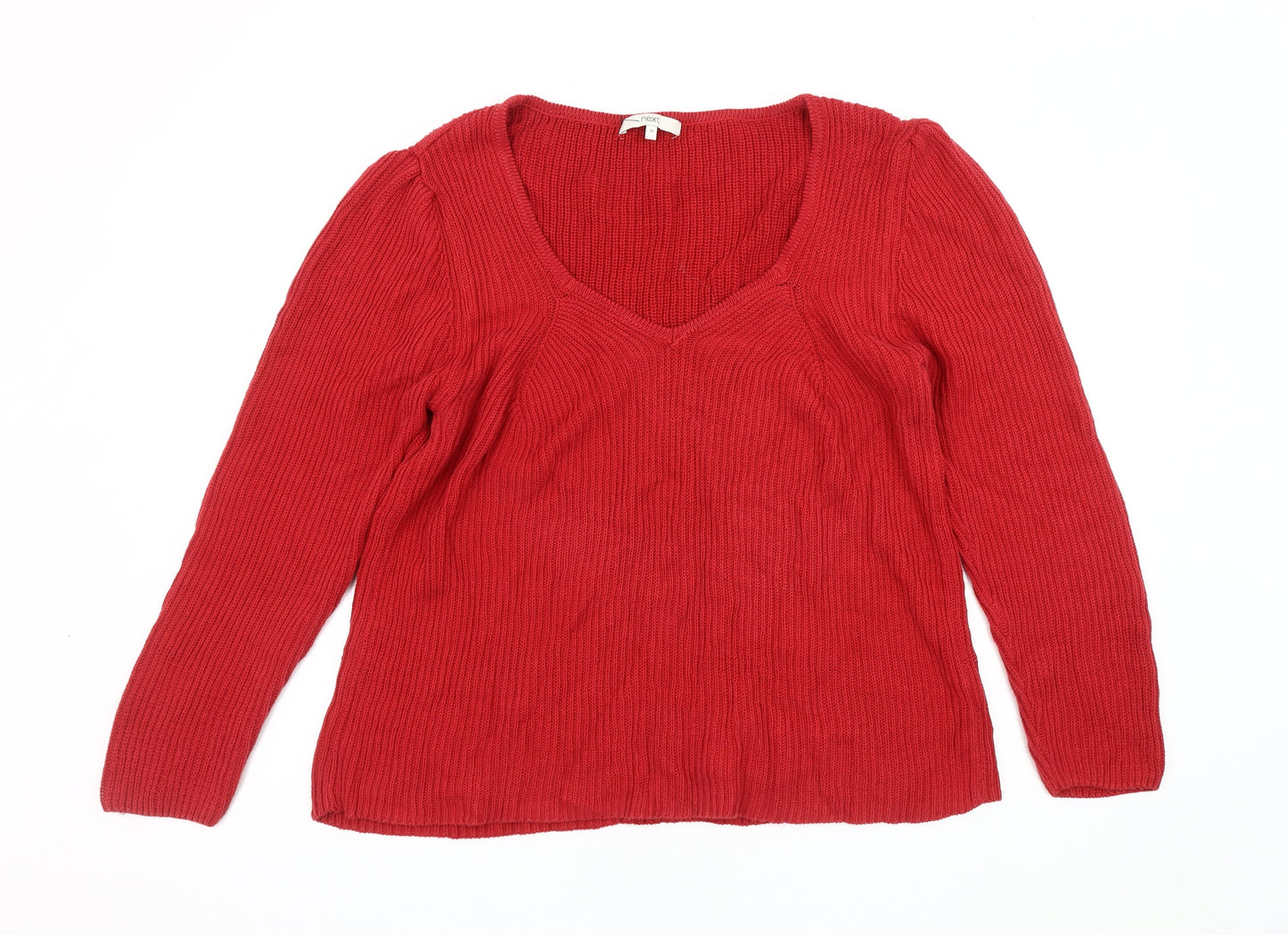 Womens UK Size 18 NEXT Red Pullover Jumper