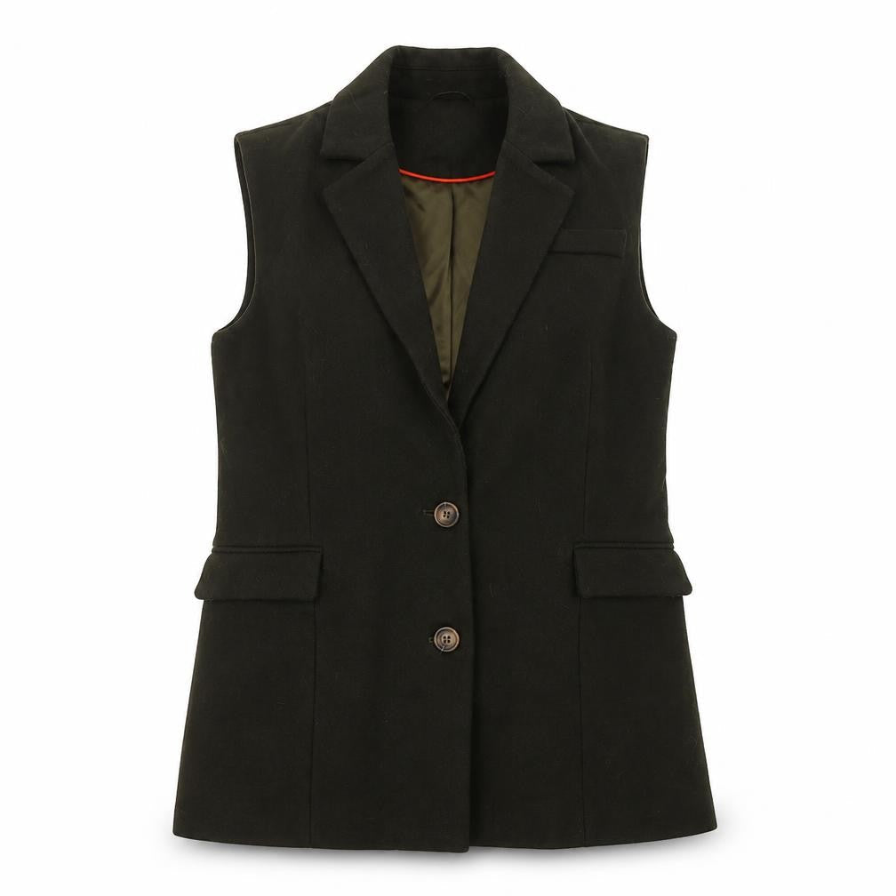My Essential Wardrobe Women's Green Waistcoat Size 8