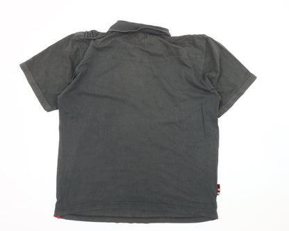 Airwalk Men's Black Polo, XL, Skateboarding Casual