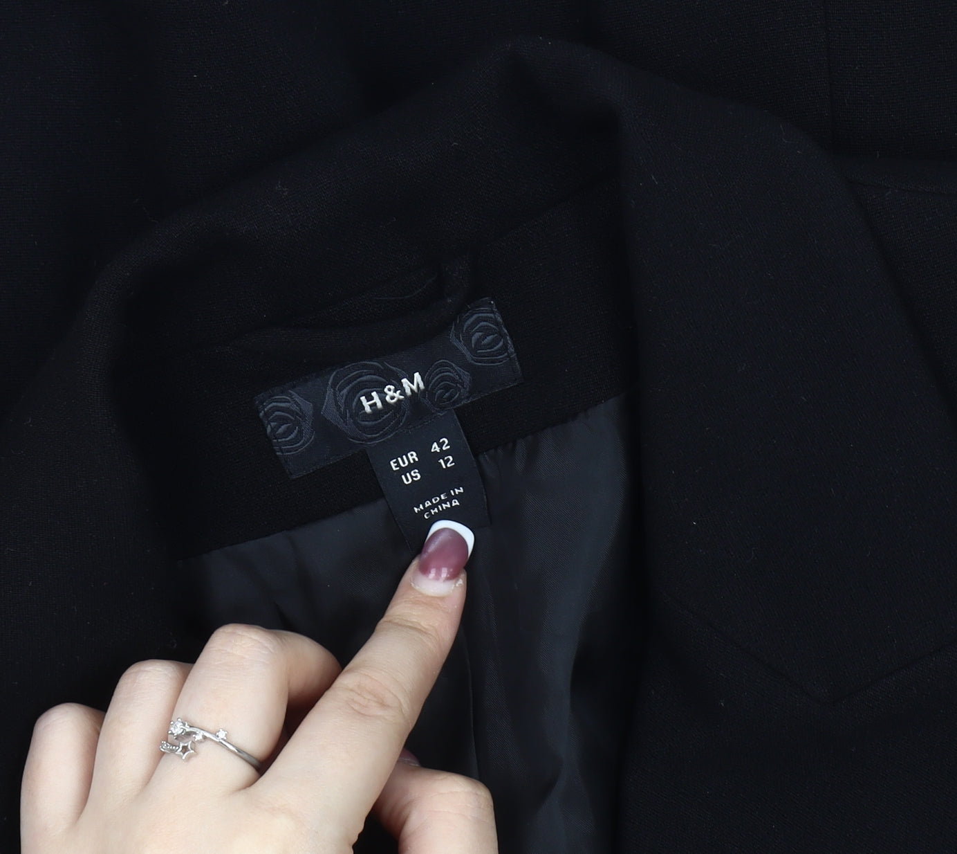 H&M Women's Black Blazer Size 14 Business Classic