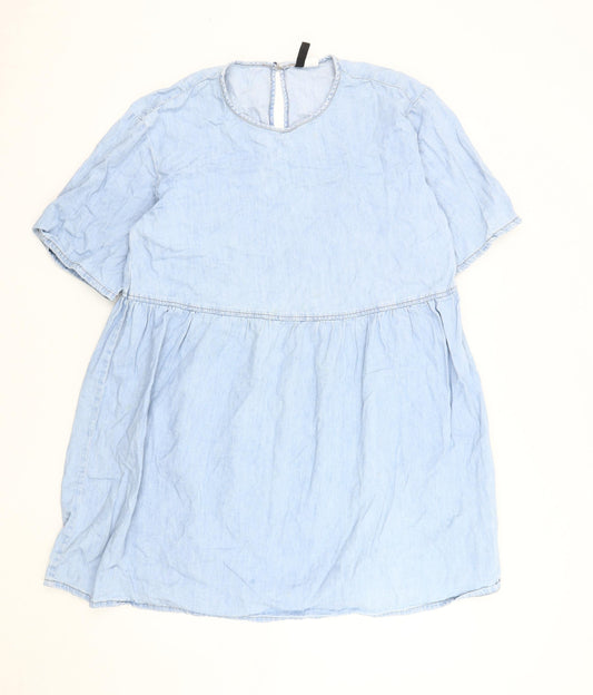 Divided Women's Blue Shift Dress Size 8