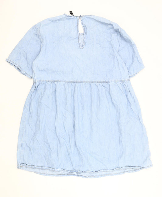 Divided Women's Blue Shift Dress Size 8